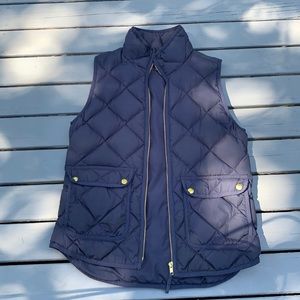 Jcrew navy blue puffer vest